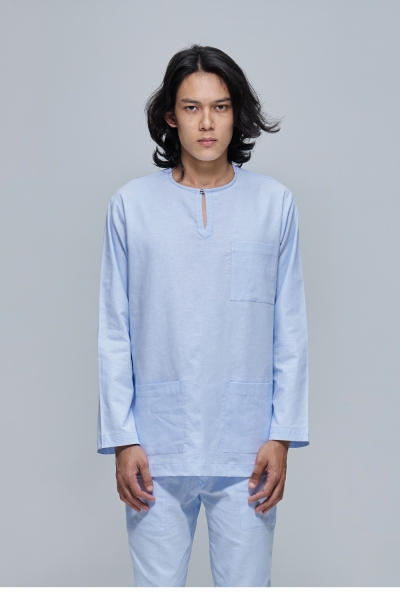 Baju Melayu Teluk Belanga Bayu, Baby Blue
